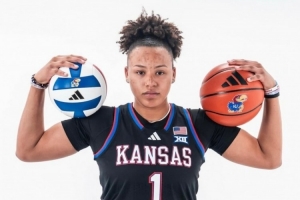 卡特·布莱恩特妹妹承诺堪萨斯大学！将代表女篮和女排出战NCAA